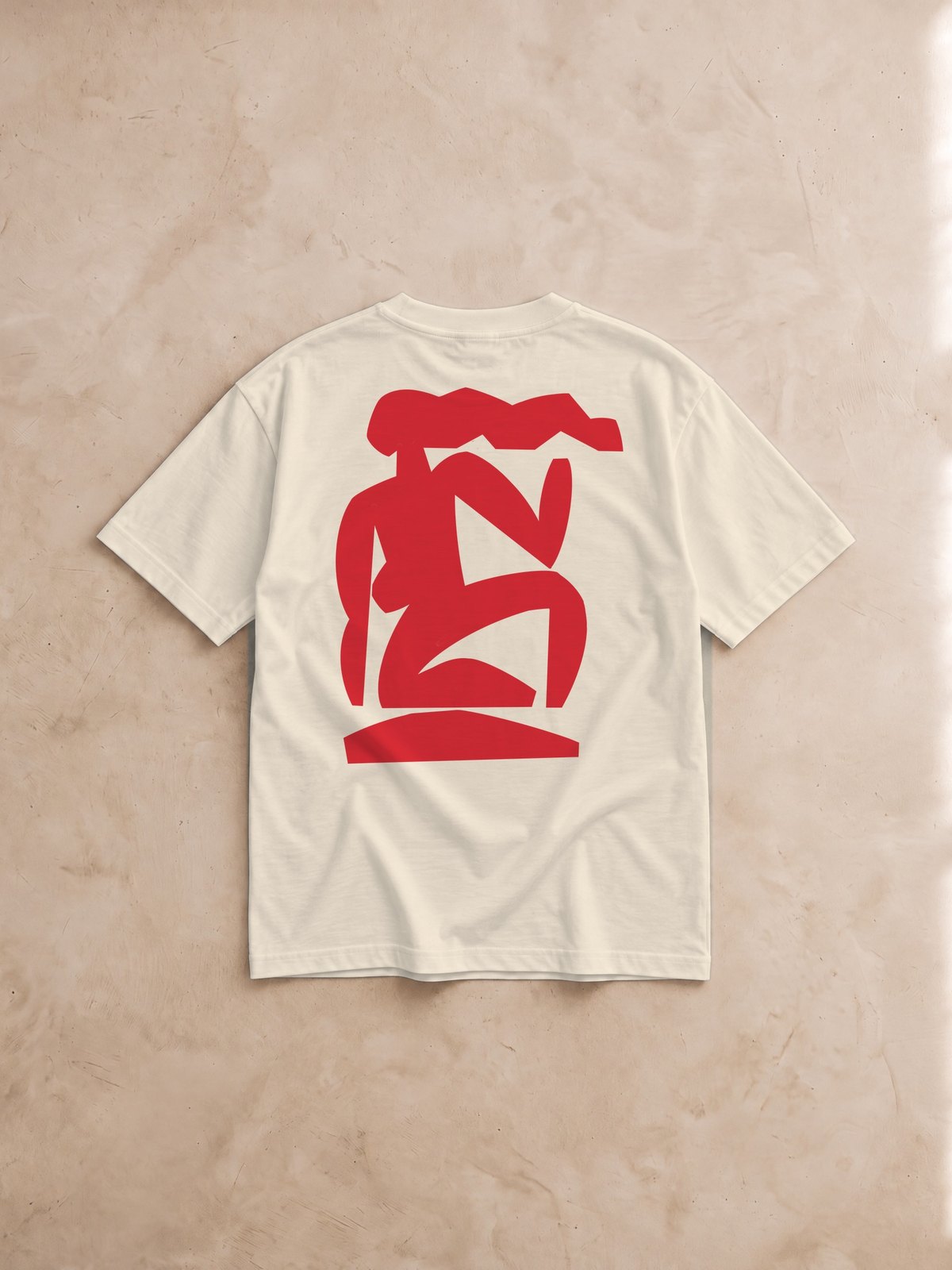 Femme Seated · Red Ink