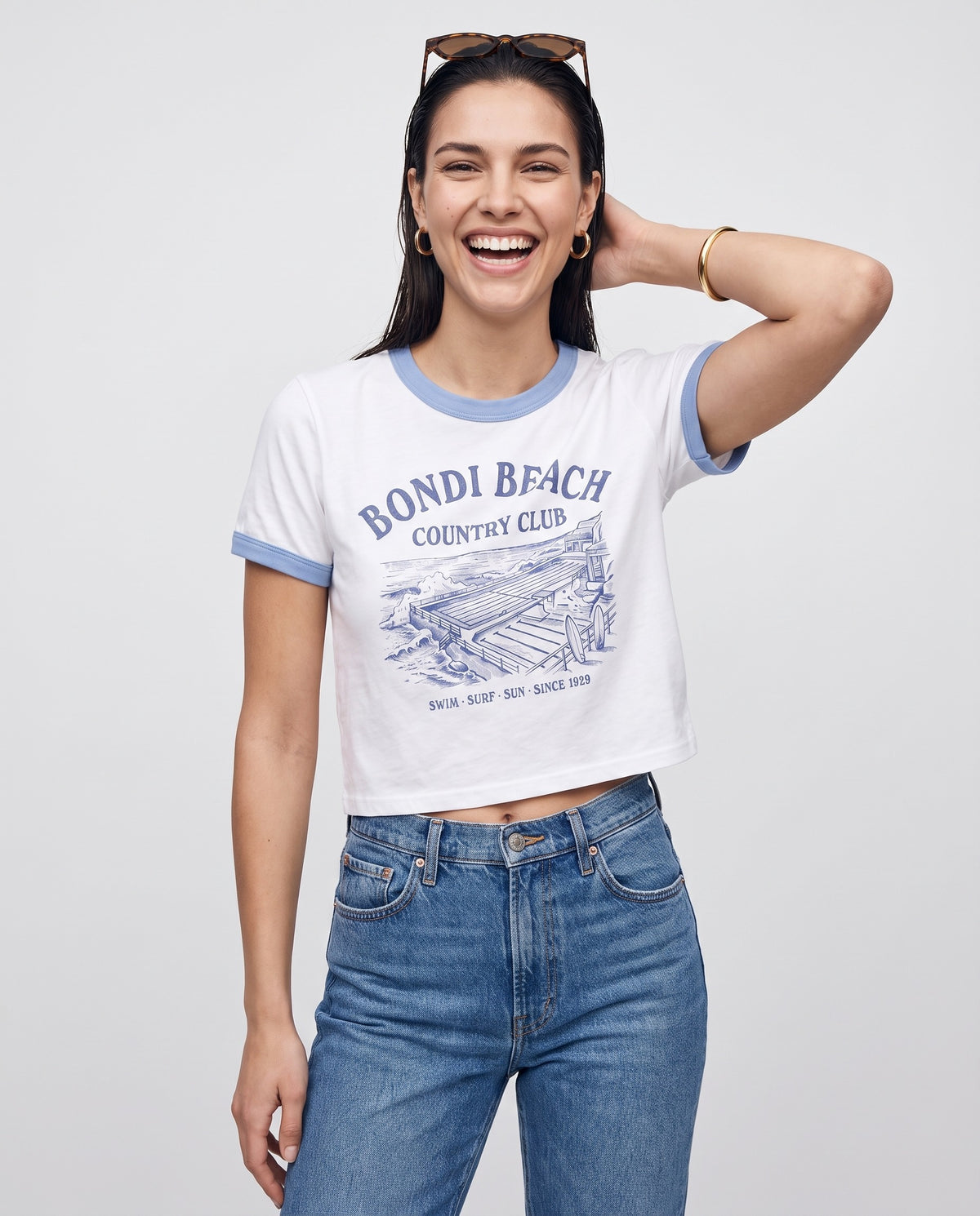 Bondi Beach Country Club Baby Ringer Tee