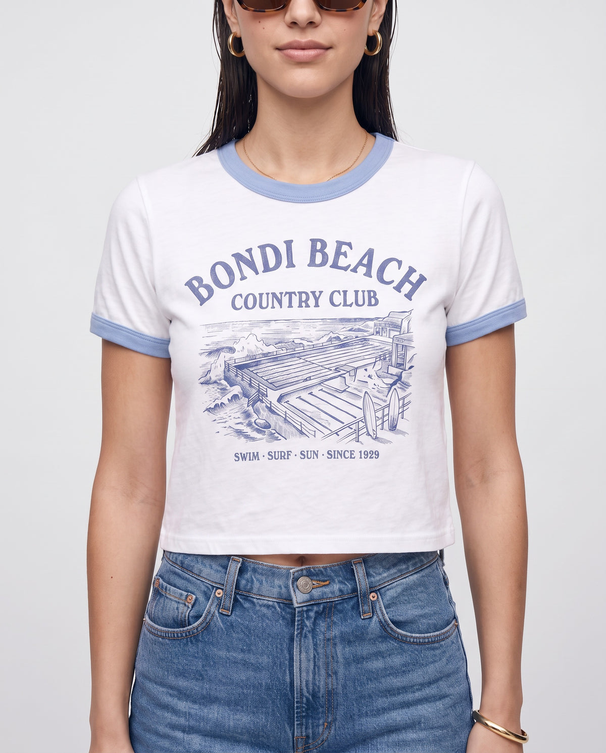 Bondi Beach Country Club Baby Ringer Tee