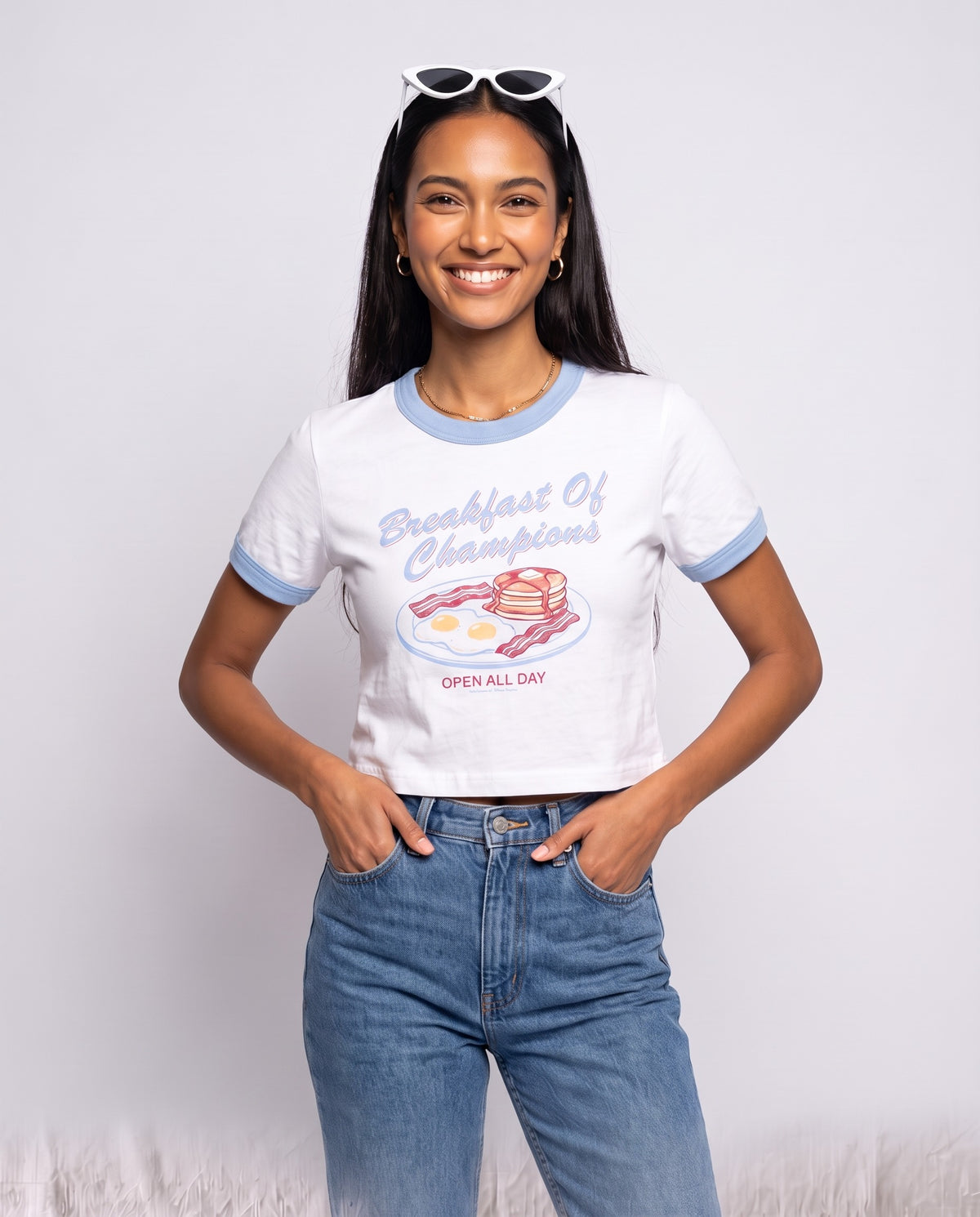 Breakfast Of Champions Baby Ringer Tee