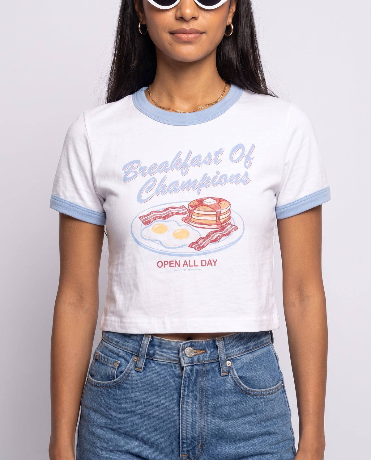 Breakfast Of Champions Baby Ringer Tee