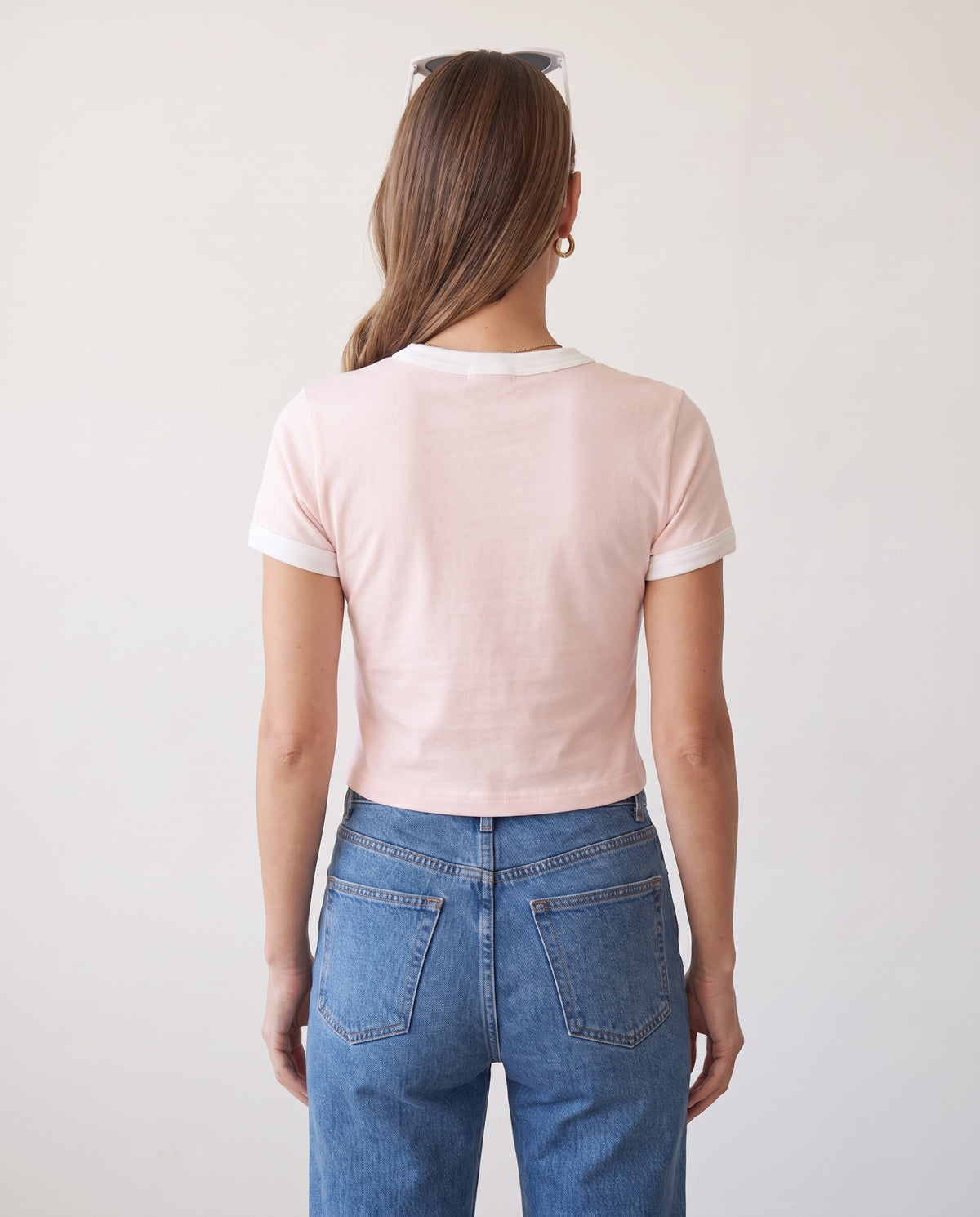 I Peaked At Breakfast Baby Ringer Tee · Pink