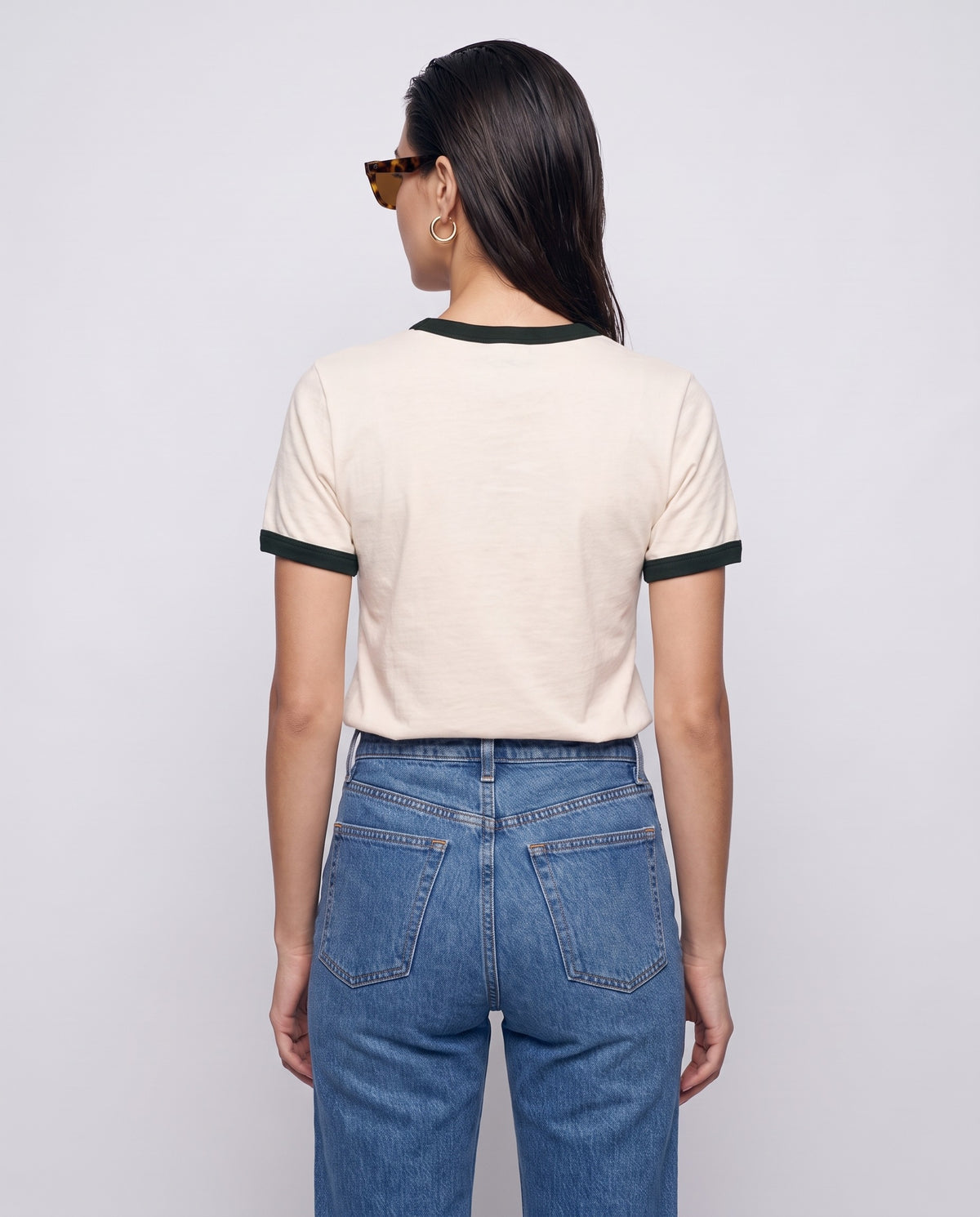 Too Old For DiCaprio Varsity Ringer Tee