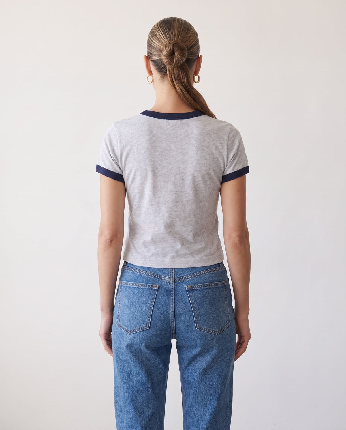 Hot & Unsupervised Ringer Tee · Flower Gray