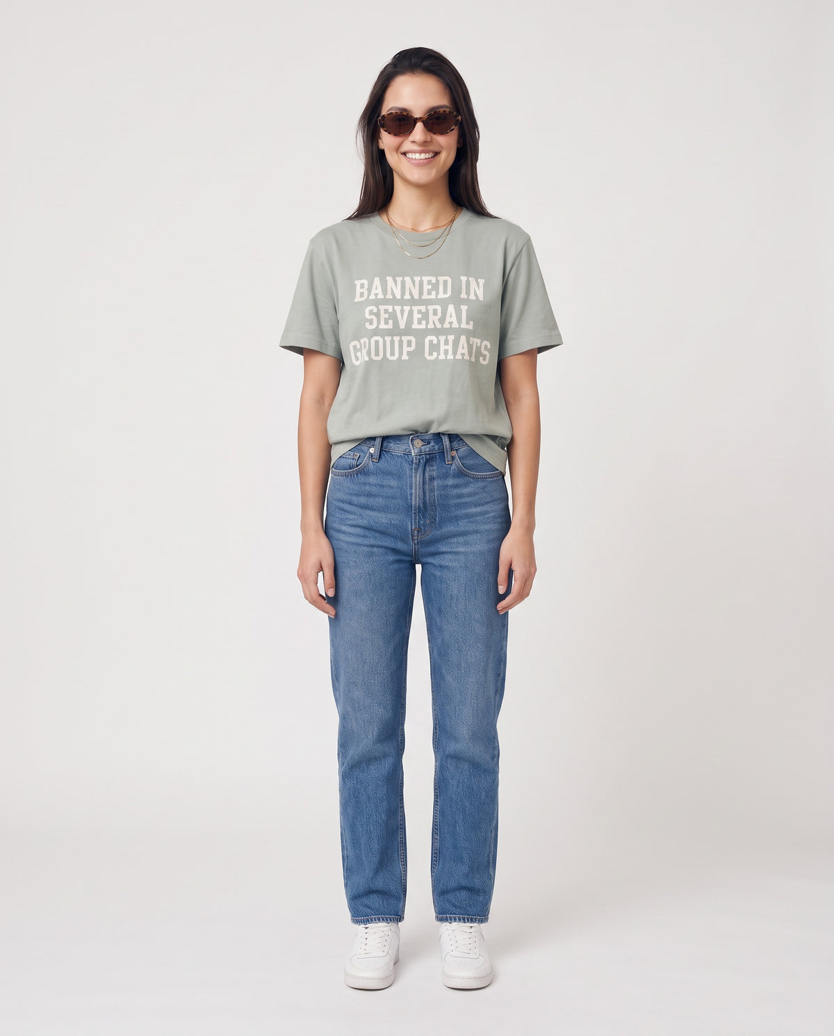 Banned In Several Group Chats Tee · Bean Green