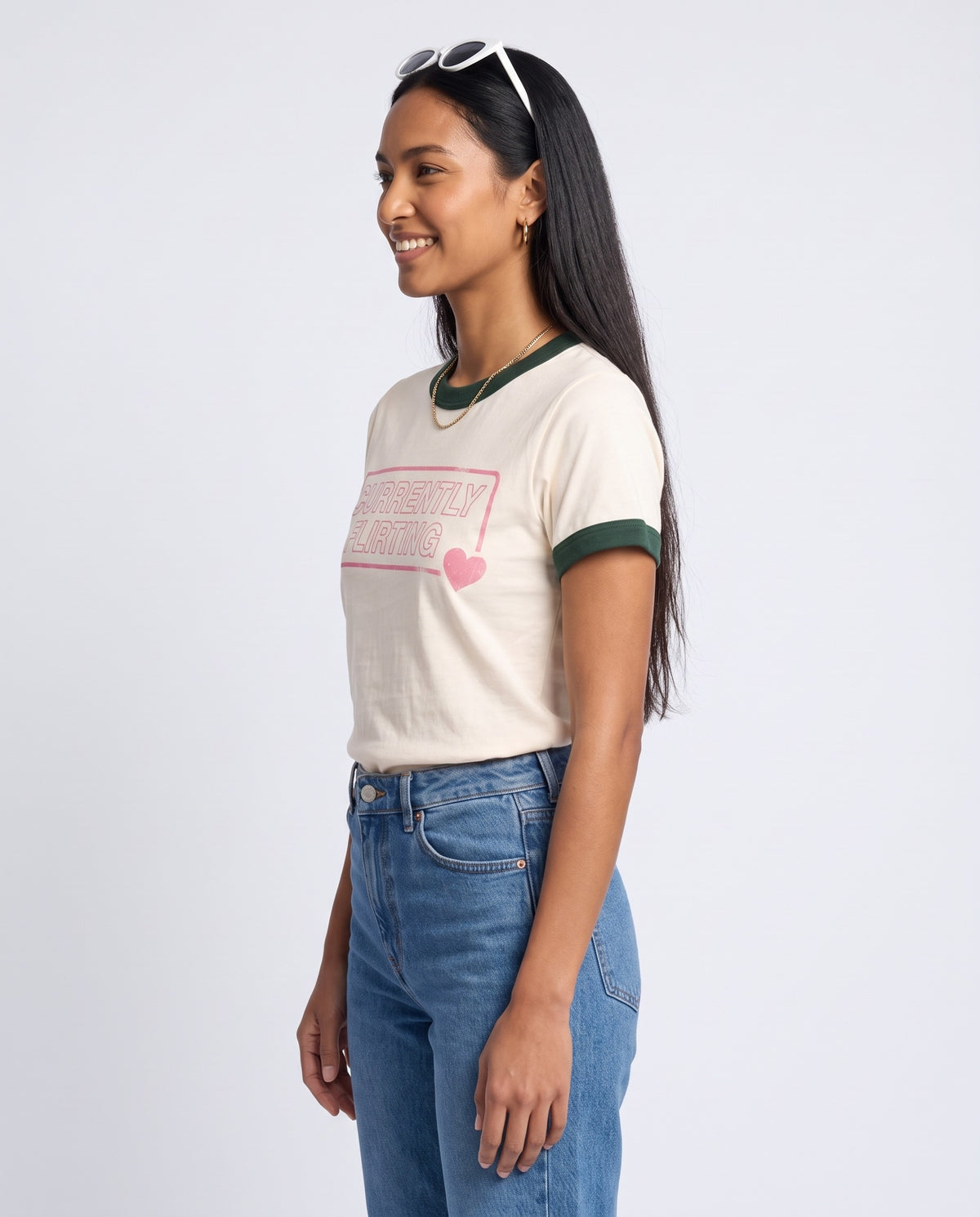 Currently Flirting Ringer Tee