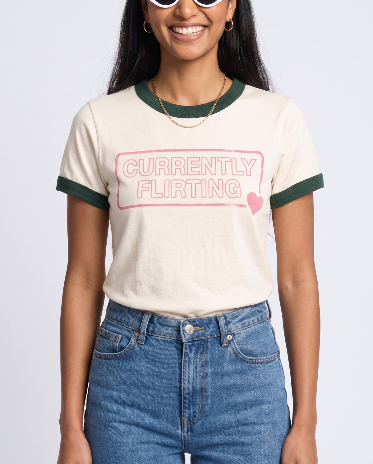 Currently Flirting Ringer Tee