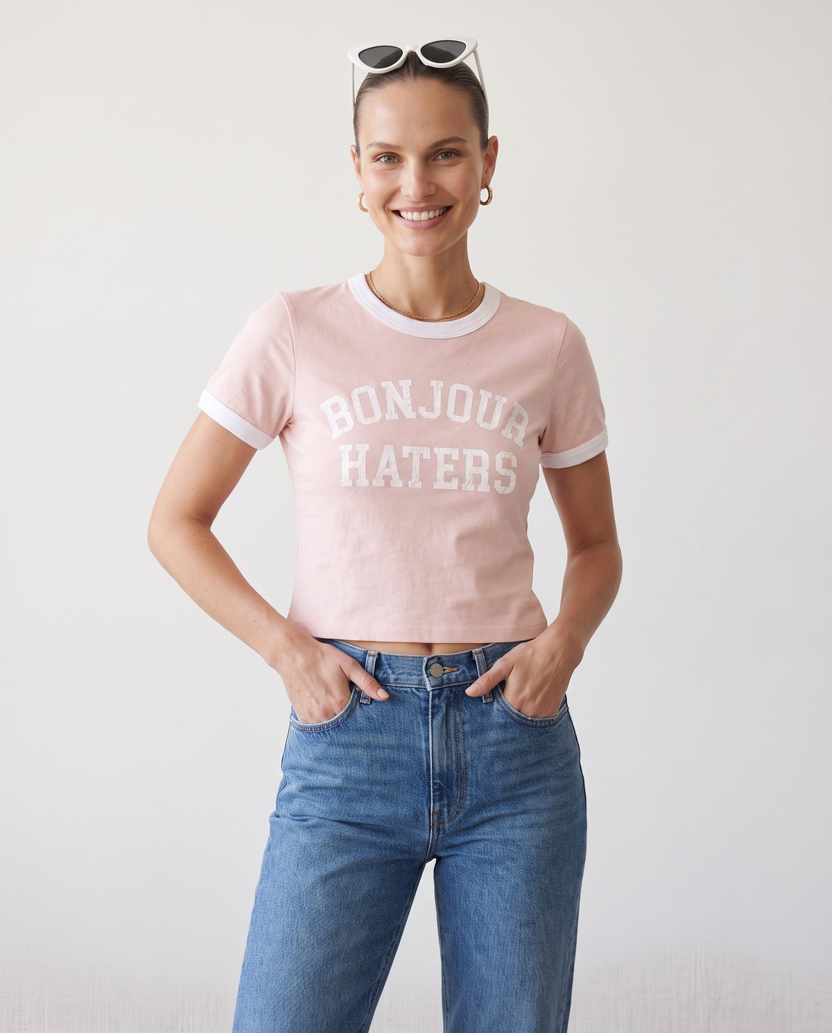 Bonjour Haters Baby Ringer Tee
