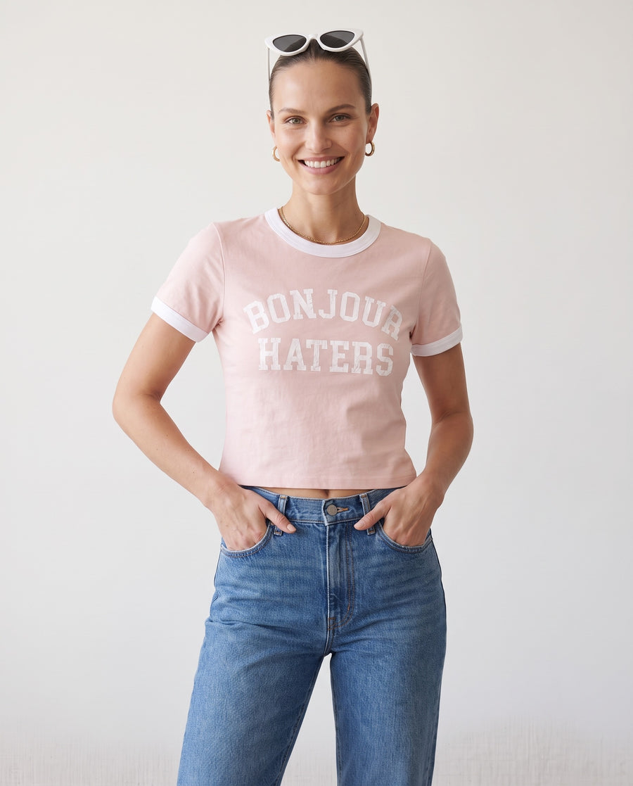 Bonjour Haters Baby Ringer Tee