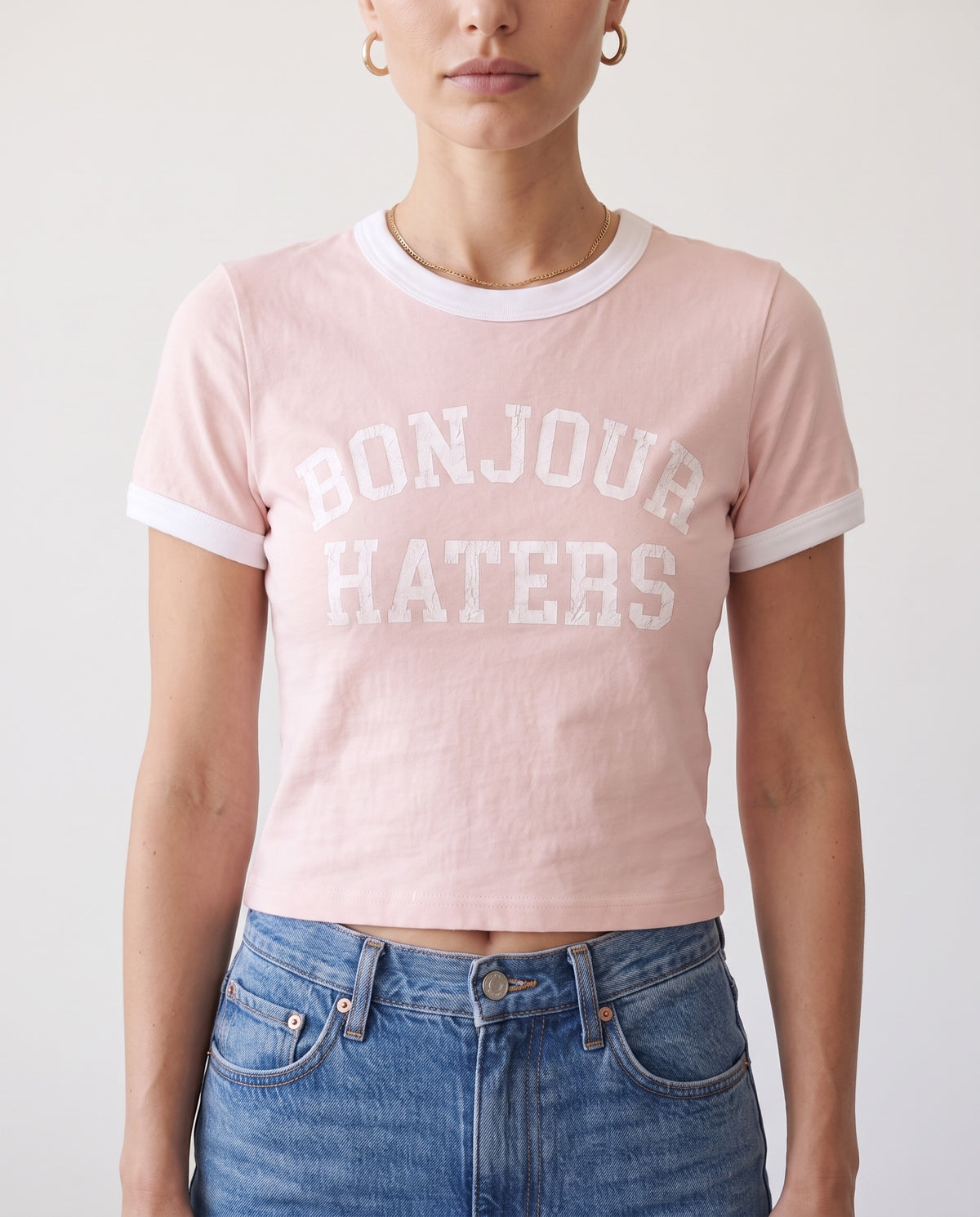 Bonjour Haters Baby Ringer Tee