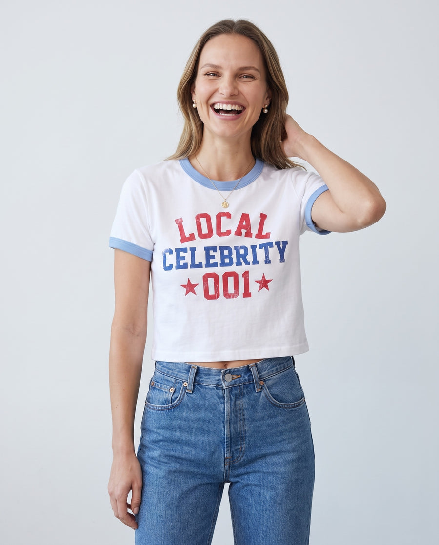 Local Celebrity Baby Ringer Tee
