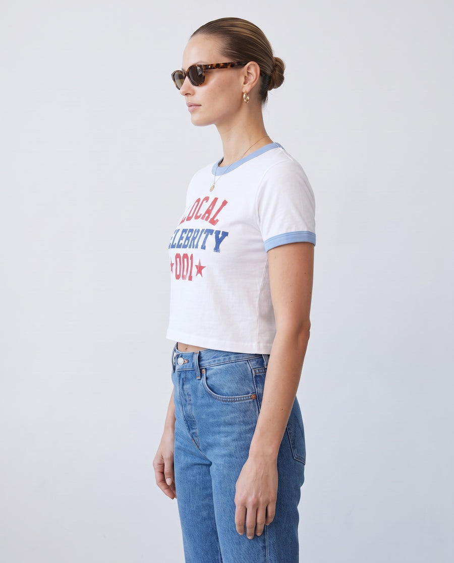 Local Celebrity Baby Ringer Tee