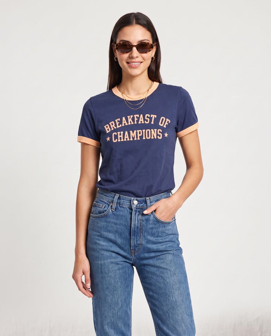 Breakfast Of Champions Ringer Tee