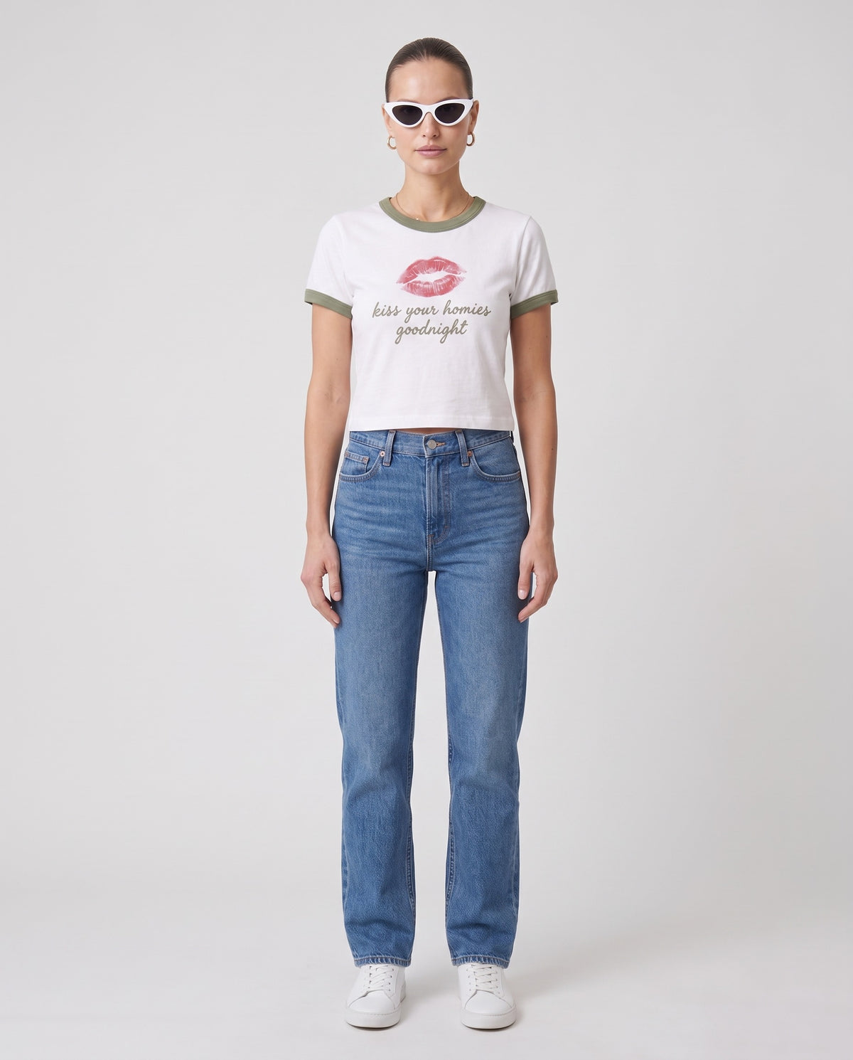 Kiss Your Homies Goodnight Baby Ringer Tee