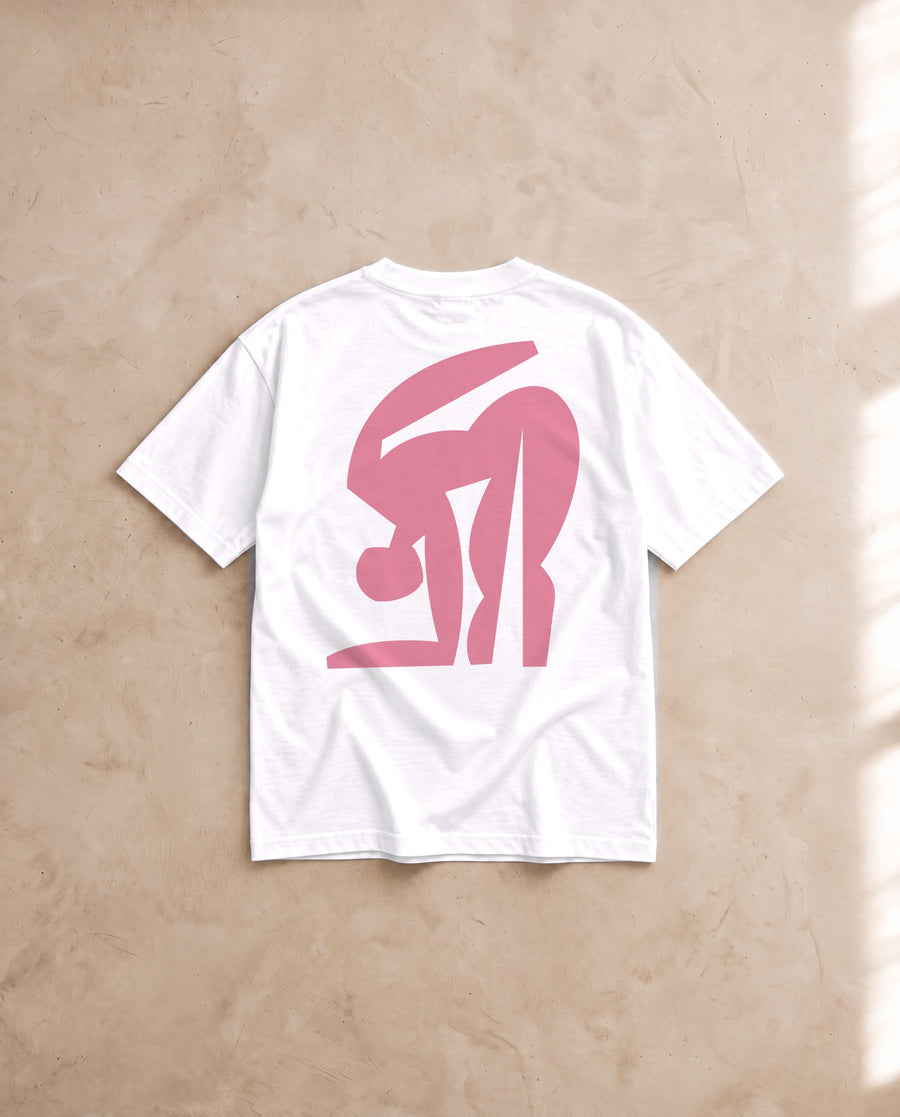 Femme Bending Tee · Mikey Freedom x Tee Cartel · Pink Ink