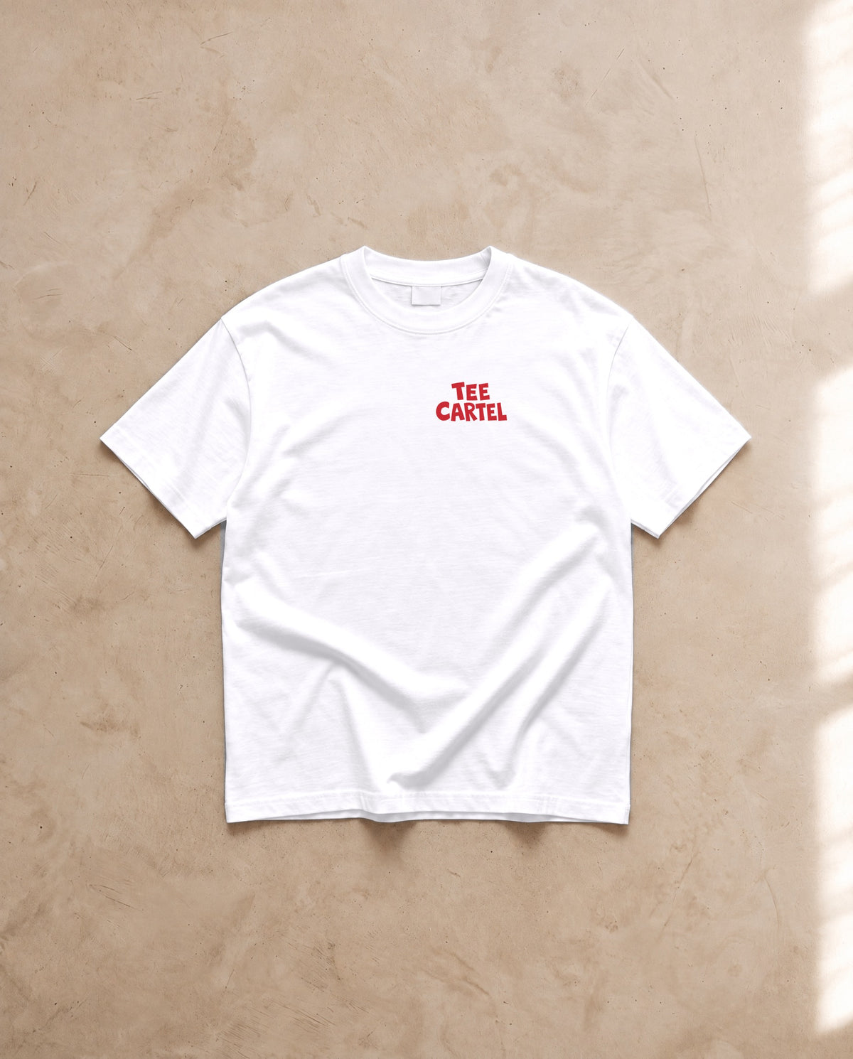 Femme Seated Tee · Mikey Freedom x Tee Cartel · Red Ink