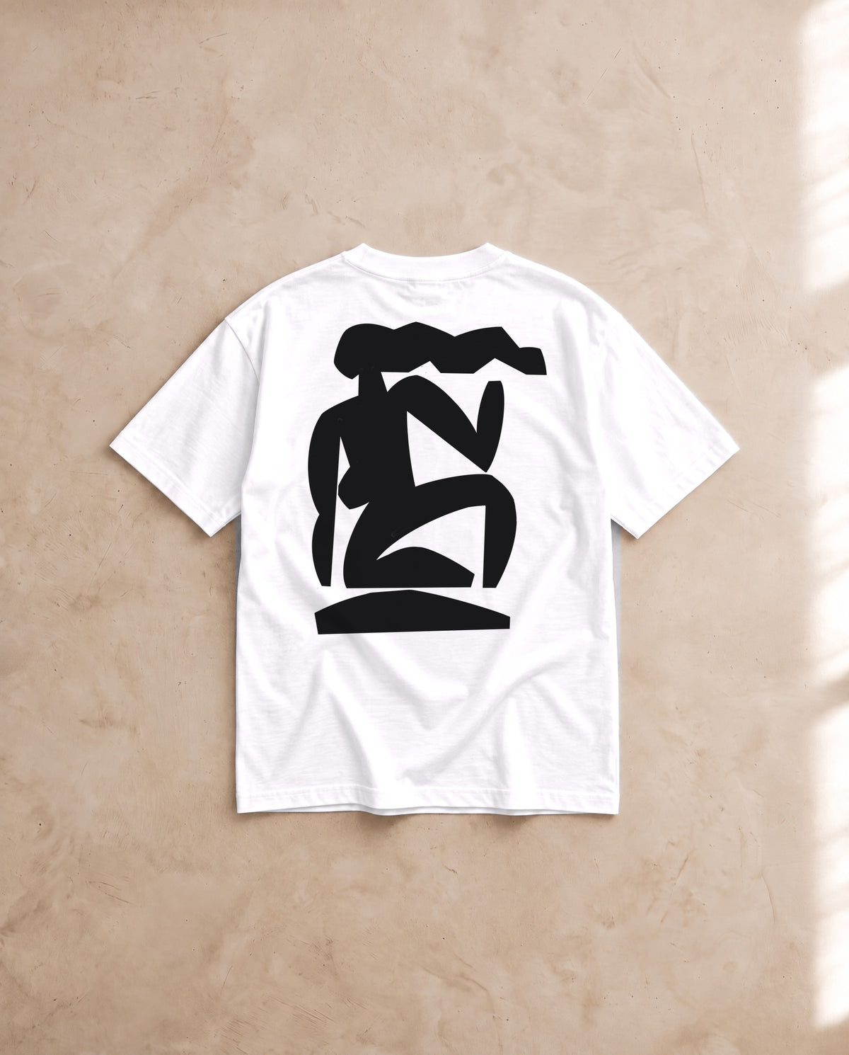 Femme Seated Tee · Mikey Freedom x Tee Cartel · Black Ink