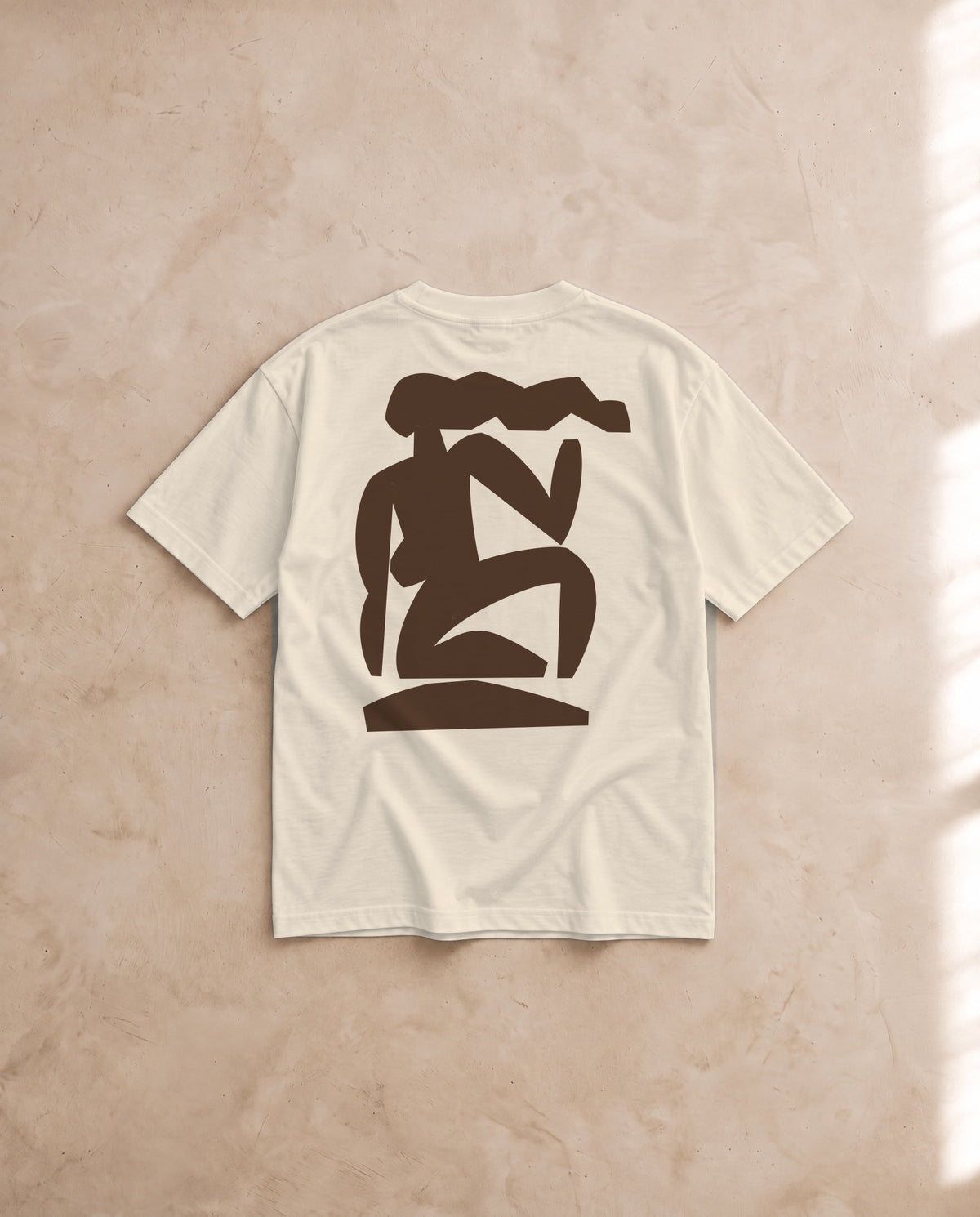 Femme Seated Tee · Mikey Freedom x Tee Cartel · Chocolate Ink