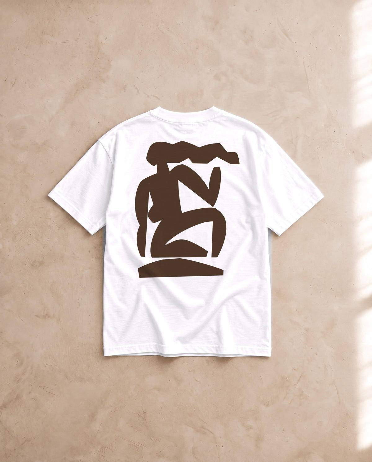 Femme Seated Tee · Mikey Freedom x Tee Cartel · Chocolate Ink