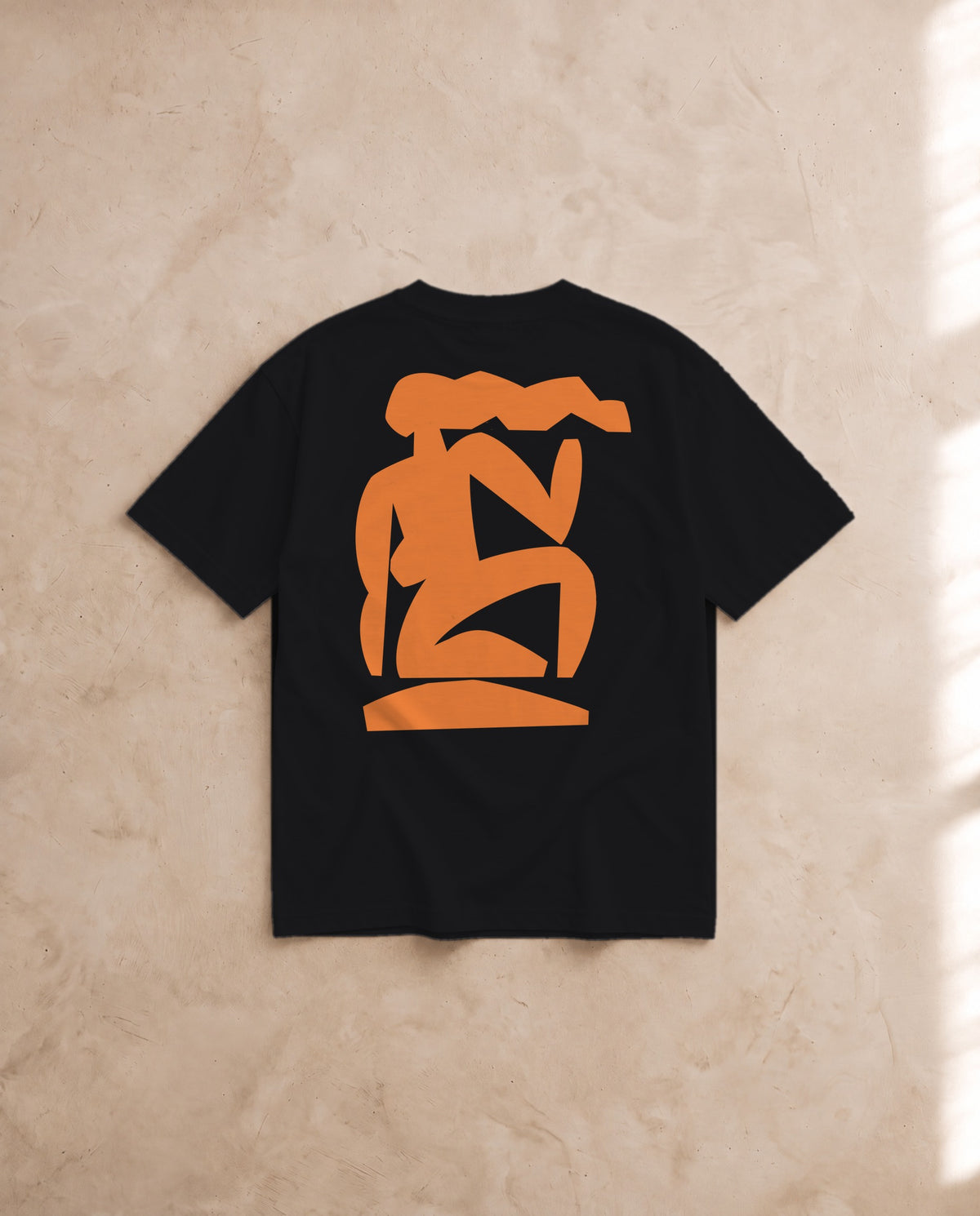 Femme Seated Tee · Mikey Freedom x Tee Cartel · Orange Ink