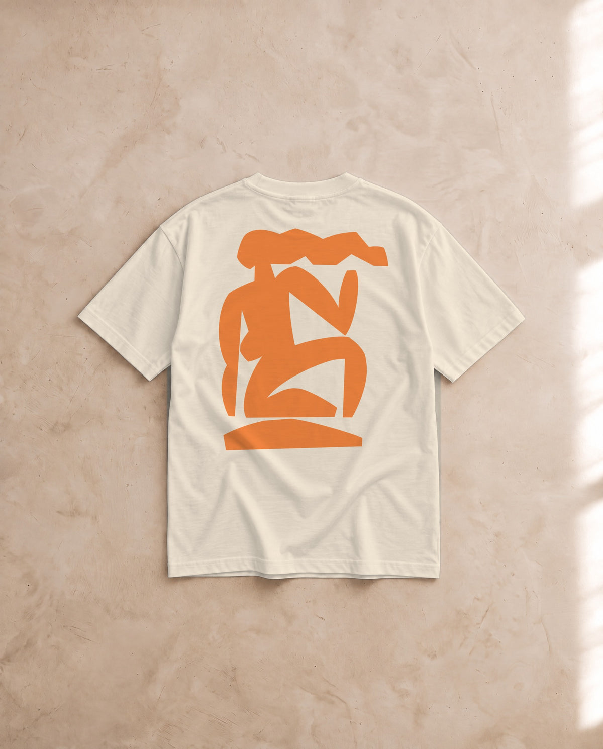 Femme Seated Tee · Mikey Freedom x Tee Cartel · Orange Ink