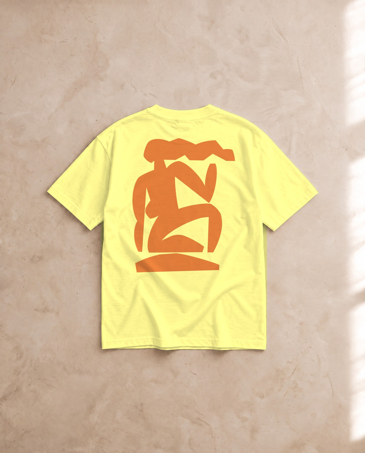 Femme Seated Tee · Mikey Freedom x Tee Cartel · Orange Ink