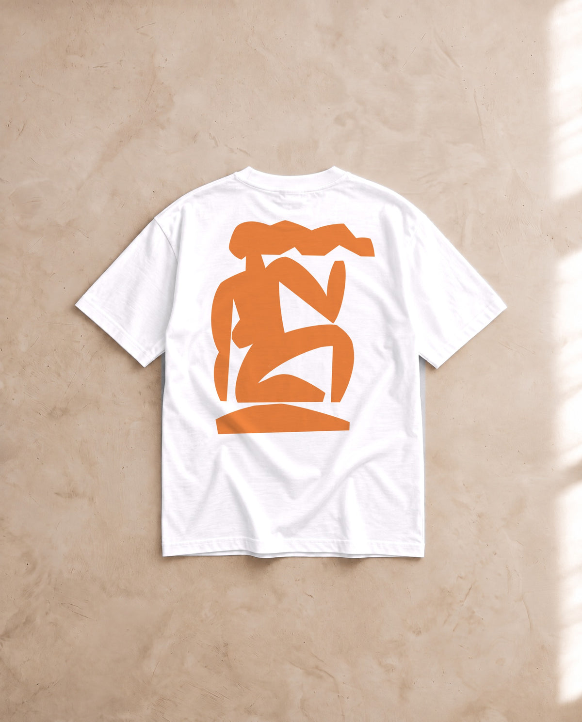 Femme Seated Tee · Mikey Freedom x Tee Cartel · Orange Ink