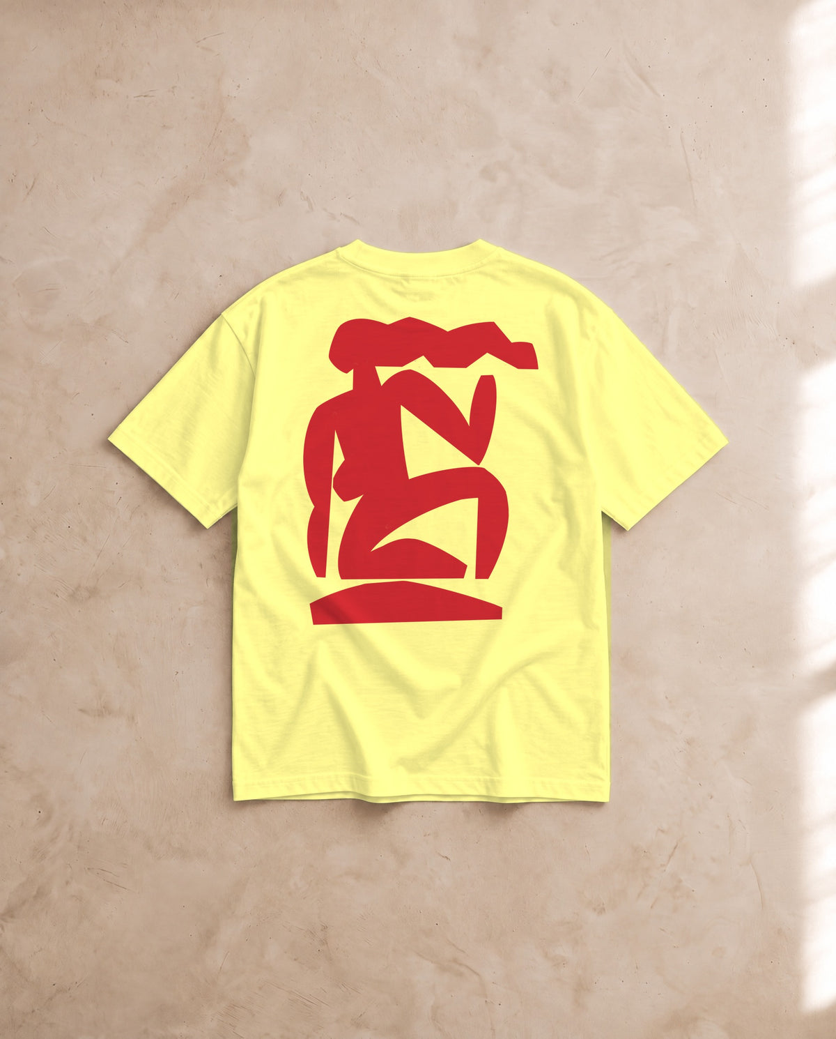 Femme Seated Tee · Mikey Freedom x Tee Cartel · Red Ink