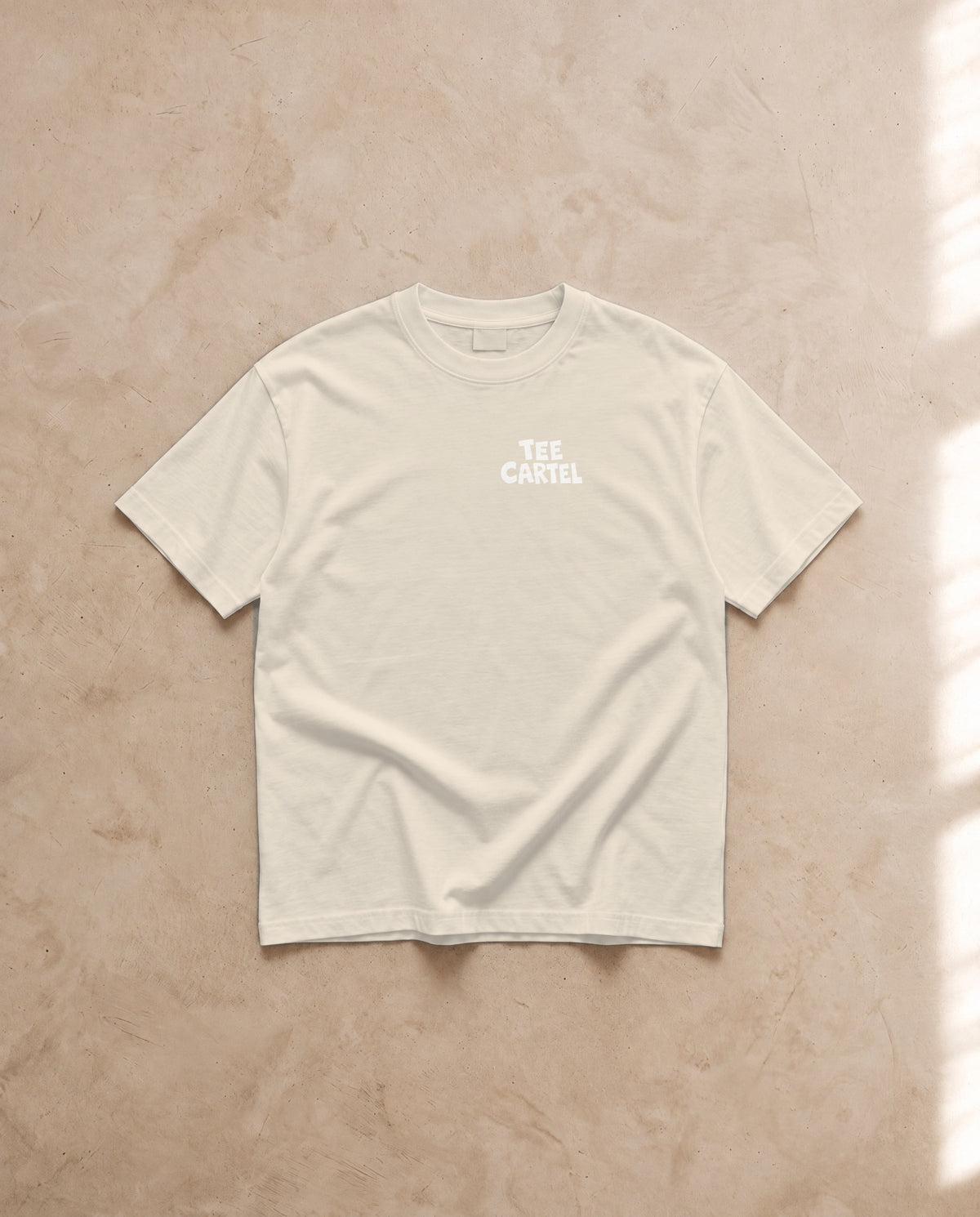 Femme Seated Tee · Mikey Freedom x Tee Cartel · White Ink