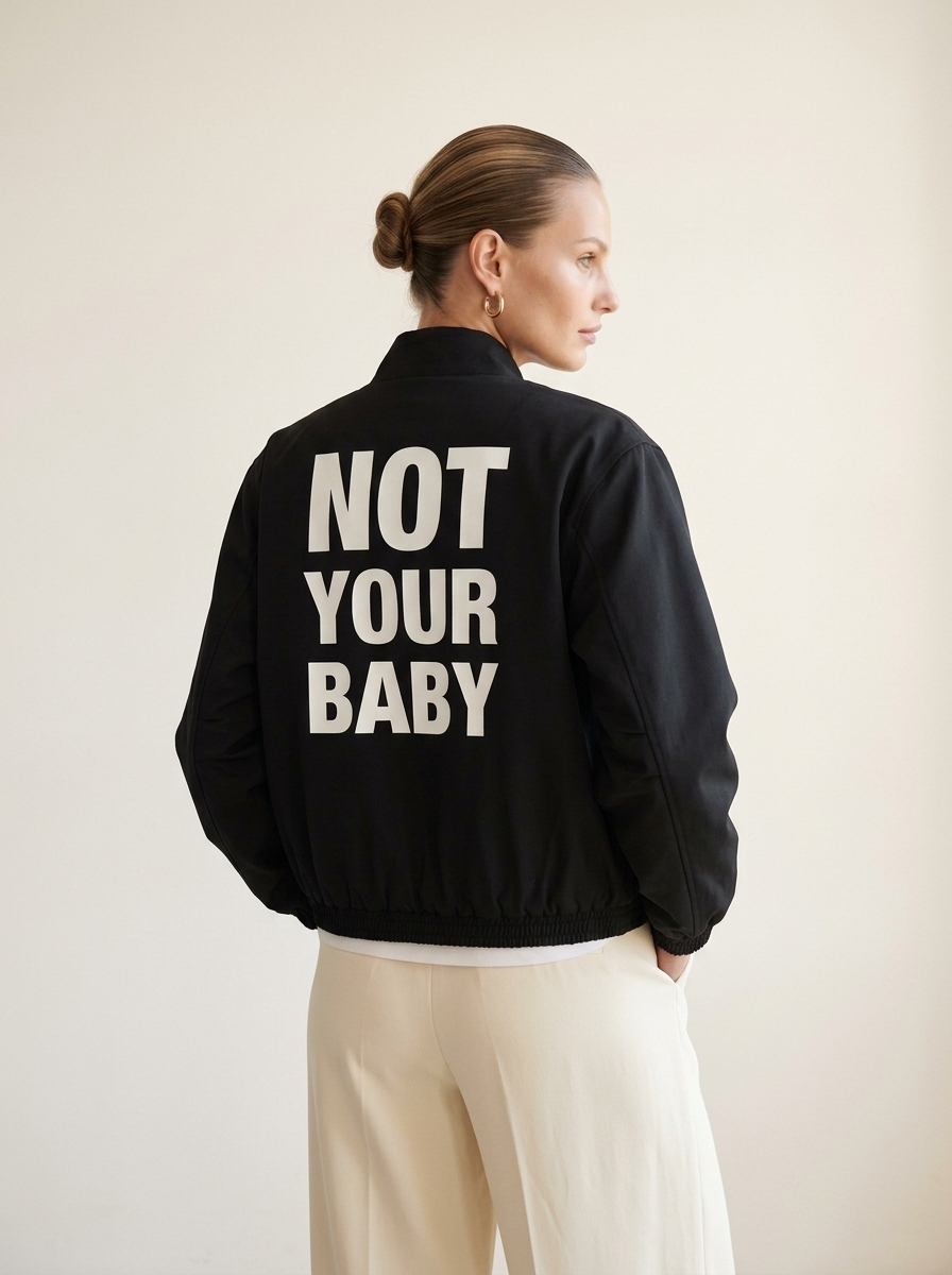 Not Your Baby Bomber Jacket